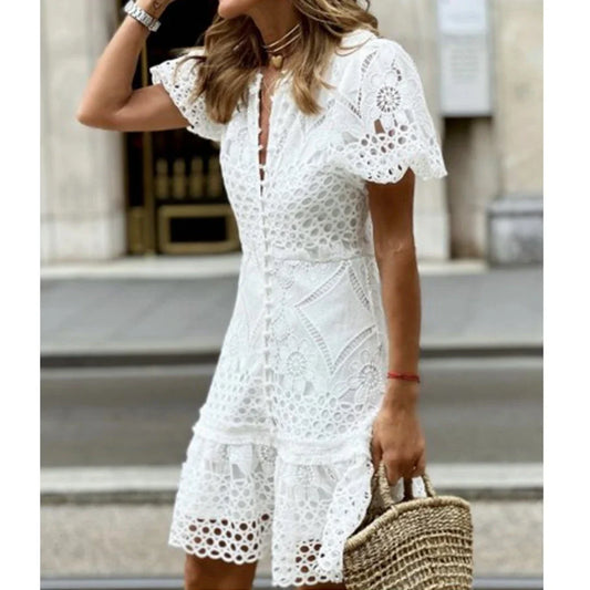 Lace fit and flare  Dress