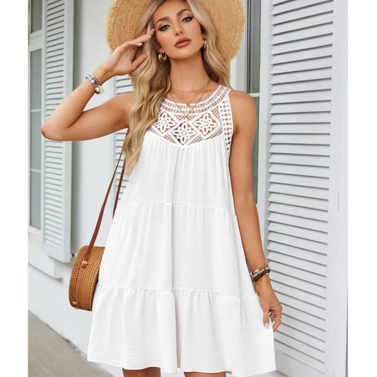 Lace detail A-Line Sundress